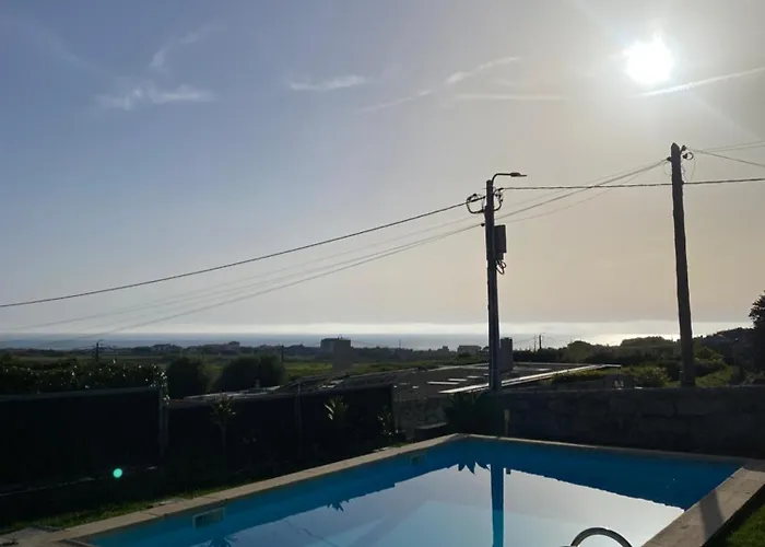 Encantadora Moradia T1, Com Piscina E Vista Mar A 500m Da Semesterbostad